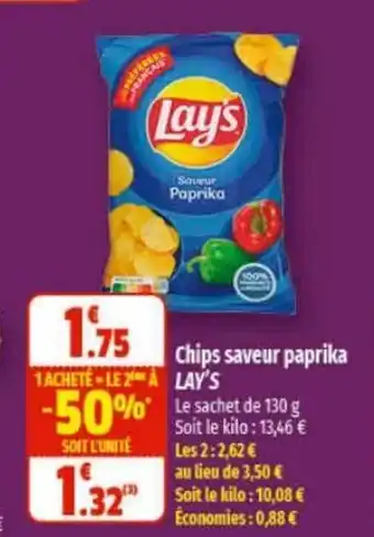 Chips saveur paprika Lay's