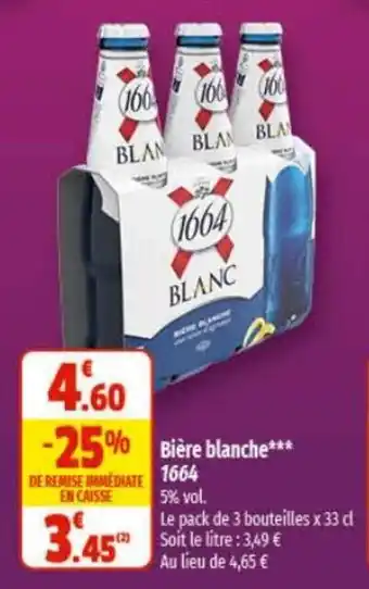 Coccinelle Express Bière blanche*** 1664 offre