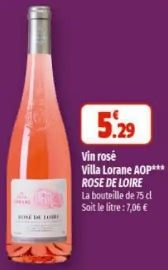 Coccinelle Express Vin rosé Villa Lorane AOP*** ROSE DE LOIRE offre