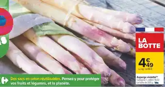 Carrefour Asperge violette offre