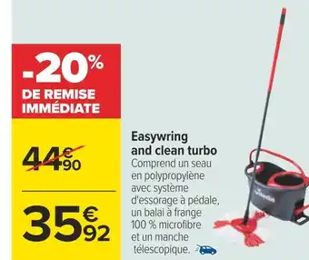 Carrefour Vileda easywring and clean turbo offre