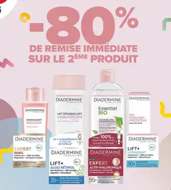 Carrefour Diadermine -80% de remise immédiate sur le 2ème produit sur tout diadermine offre