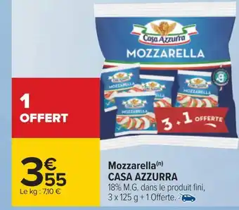 Casa azzurra mozzarella