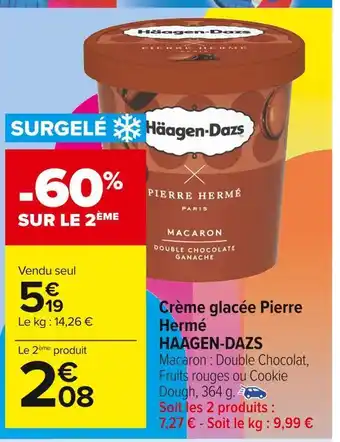 Haagen-dazs crème glacée pierre hermé