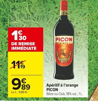 Carrefour Market Picon apéritif à l’orange offre