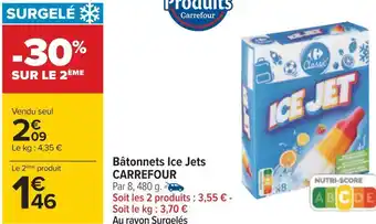 Carrefour Carrefour bâtonnets ice jets offre