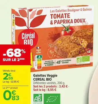 Cereal bio galettes veggie