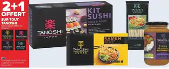 Carrefour Tanoshi 2+1 offert sur tout tanoshi offre
