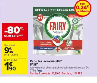 Fairy capsules lave-vaisselle(d)