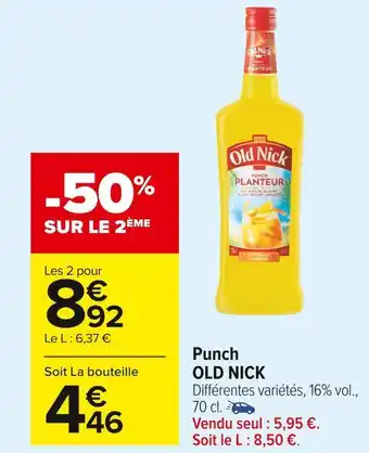 Carrefour Market Old nick punch offre