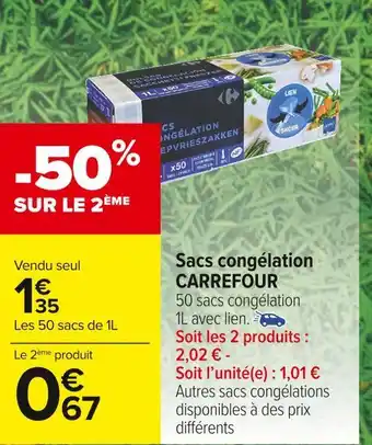 Carrefour Market Carrefour sacs congélation offre