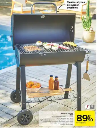 Carrefour Market Barbecue charbon maia offre
