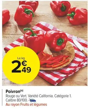 Carrefour Market Poivron offre