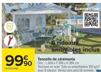 Carrefour Tonnelle de cérémonie offre