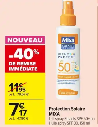 Mixa protection solaire