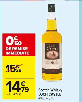 Carrefour Market Loch castle scotch whisky offre