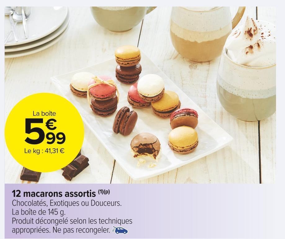 Carrefour Market 12 macarons assortis offre