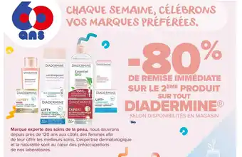 Carrefour Market Diadermine -80% de remise immédiate sur le 2ème produit sur tout diadermine® offre