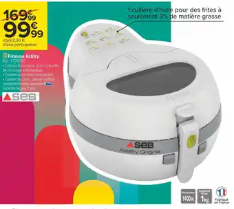 Carrefour Seb friteuse actifry offre