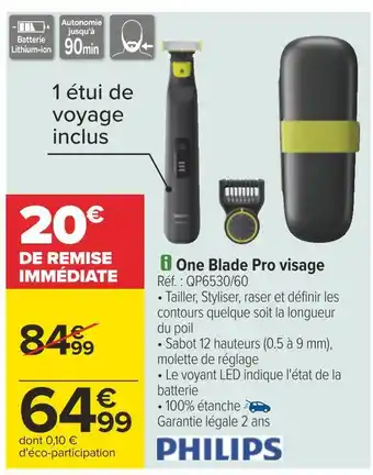 Philips one blade pro visage