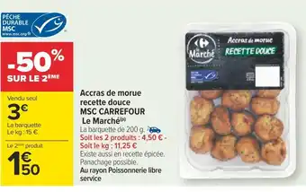 Carrefour Carrefour le marché accras de morue recette douce msc offre