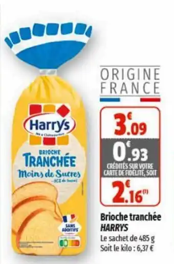 Brioche tranchée HARRYS