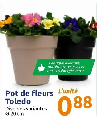 Action Pot de fleurs Toledo offre