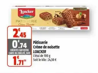 Pâtisserie Creme de noisette LOACKER