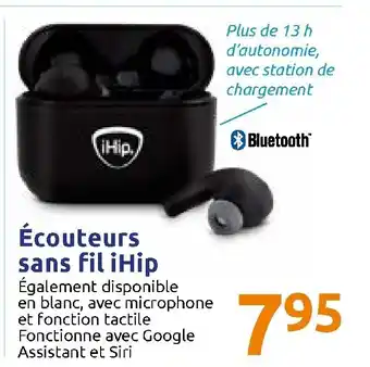 Action Écouteurs sans fil iHip offre