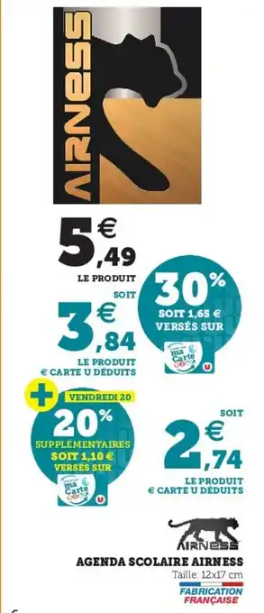 Agenda Scolaire Airness