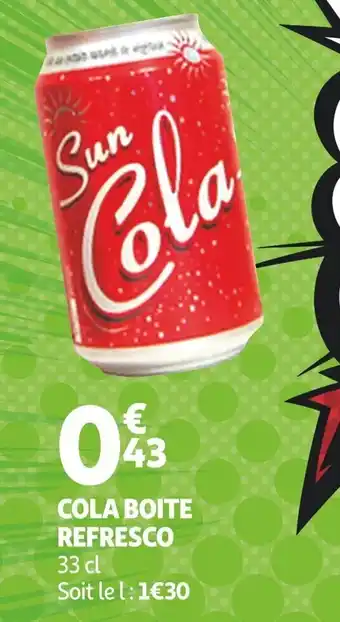 Auchan COLA BOITE REFRESCO offre