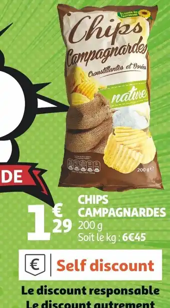 Auchan CHIPS CAMPAGNARDES 29 200 g offre