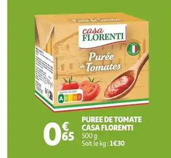 Auchan PUREE DE TOMATE CASA FLORENTI offre