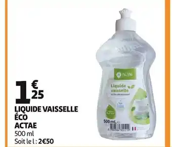 Auchan LIQUIDE VAISSELLE ÉCO ACTAE offre