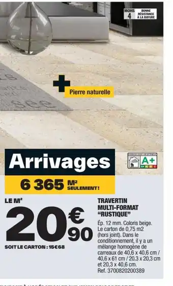 TRAVERTIN MULTI-FORMAT "RUSTIQUE"
