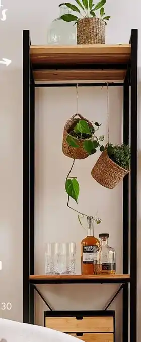 MARCEL Étagère avec 4 tablettes