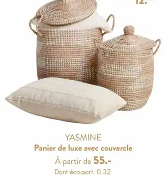 Casa YASMINE Panier de luxe avec couvercle offre