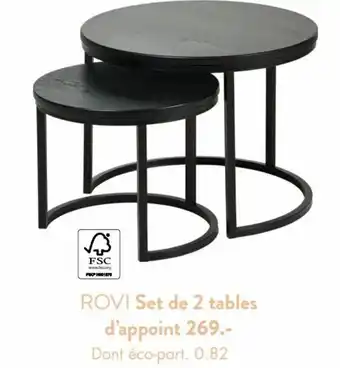 Casa ROVI Set de 2 tables offre
