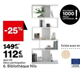 BUT 6. Bibliothèque Nils offre