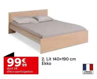 BUT 2. Lit 140x190 cm Ekko offre