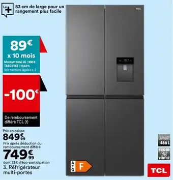 BUT Réfrigérateur multi-portes offre