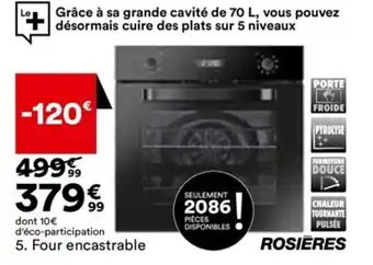 5. Four encastrable
