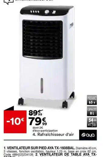 BUT 4. Rafraîchisseur d'air offre