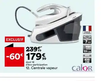 BUT 12. Centrale vapeur offre