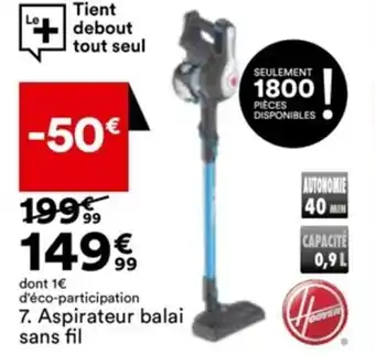 BUT 7. Aspirateur balai sans fil offre
