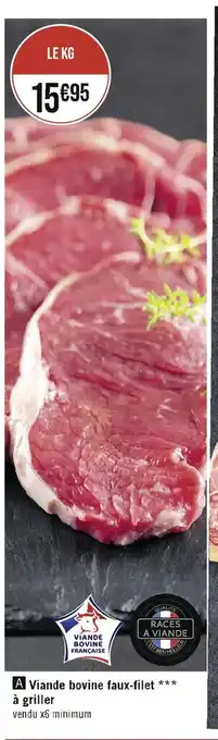 Casino Supermarchés A Viande bovine faux-filet *** à griller offre