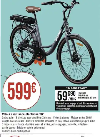 Vélo à assistance électrique 26"
