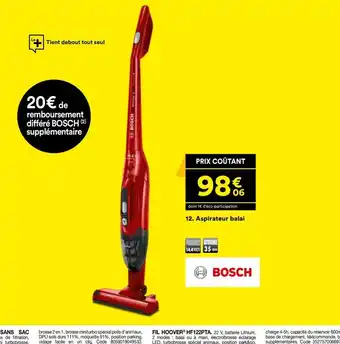 BUT 12. Aspirateur balai offre