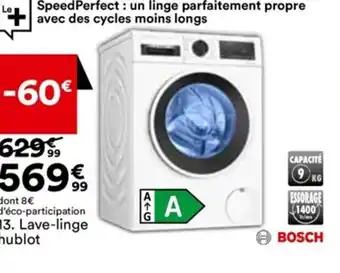 BUT 13. Lave-linge hublot offre