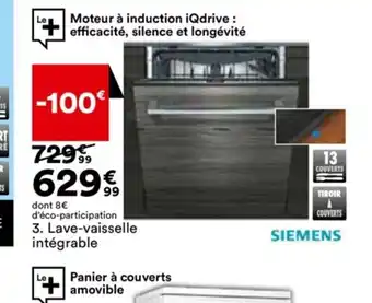 BUT 3. Lave-vaisselle intégrable offre
